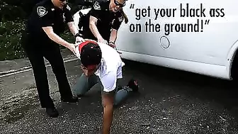 BLACK PATROL - Officers Maggie Green & Joslyn Put Black Suspect In His Place