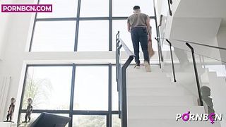 PORNBCN 4K Narcos x parody | The teen Apolonia Lapiedra hard fuck the rude worker of her father | Blowjob footjob pussy licking hardcore doggy style | hd
