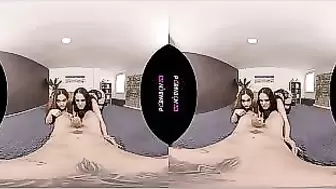 PORNBCN VR Threesome in virtual reality with porn actresses Katrina Moreno and Ginebra Belucci fucking hardcore in POV to make you feel like they are with you. latin latino latinas titfuck big butt big tits big boobs