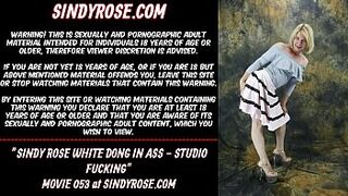 Sindy Rose White schlong in the bum - studio fucking