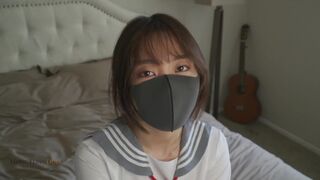 Fuck a Horny Oriental School Lady Wearing a JK Uniform after Interviewing 玩偶