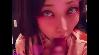 Stunning Asian Bitch Likes Sex Exchanging Spits | Kimono / Yukata Cosplay | Short Version