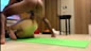 African Stud Rides while Yoga