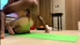 African Stud Rides while Yoga