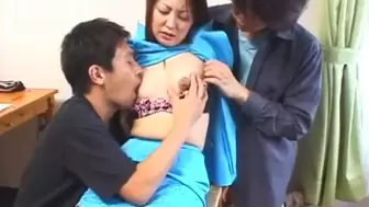 Thai youngster cohersed into wild threeway fuck