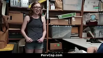 Tight Vagina Teeny Getting Plowed Hard for Stealing Precious Items - PervCop.com