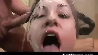 Sasha Grey Sloppy Throat Fuck