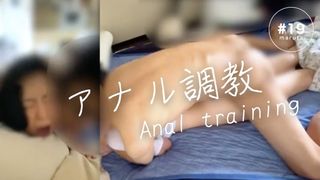 [Japanese wifey is anal boned by husband]”I'm sorry ×××, rod in my asshole”cream pie/English subtit