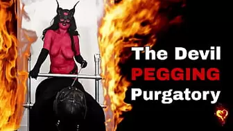 Devil Pegging Purgatory Satan Cosplay Nude Hard core Rough Pegging Bondage BDSM Miss Raven Training Zero Halloween FLR