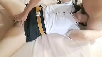 Student swallows rod in 69 position, extremely thrilling