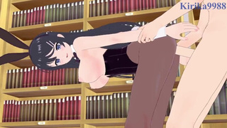 Mai Sakurajima and I have intense sex - Rascal Does Not Dream of Bunny Slut Senpai Asian cartoon