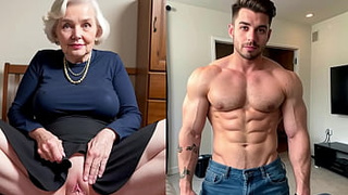 real 67 Years mature grandmother extreme rough anal poked