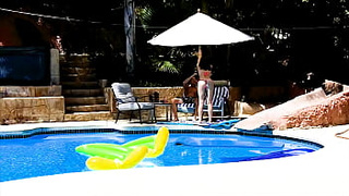 EMMA HAIZE Poolside Humongous Dong POINT OF VIEW Deepthroat Oral sex and Sperm shot
