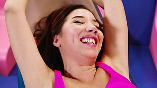 Italian Cutie Layla Extreme SFW Tickling Challenge - Bitch Giggles and Gets Her Feet Tickled by Talia Mint