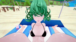 Tatsumaki and I have intense sex on the beach. - 1-Punch Hubby Anime
