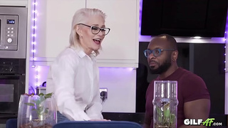Grandmother Likes Massive African Dong! Gilf AF Hard core Inter-racial Grandma Porn